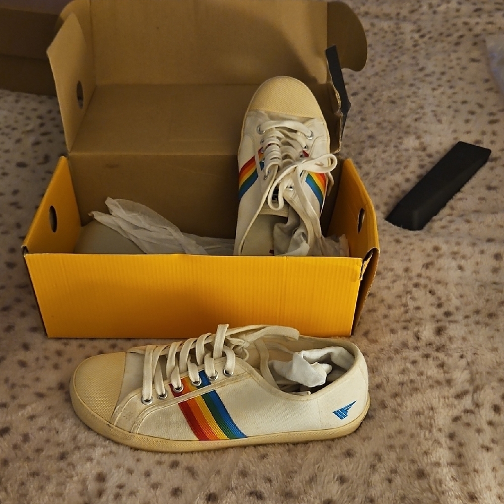 Rainbow Stripe Women's Sneakers